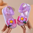 thumbnail image 2 of Akiihool Toddler Water Shoes Toddler/Little Kid Water Platform Sandal Water Friendly (Purple,9-9.5 Years), 2 of 6