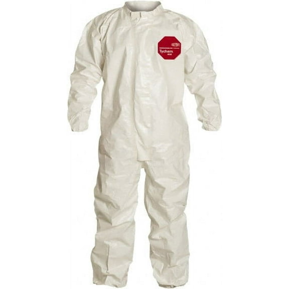 Dupont Coveralls,XL,White,Tychem(R) 4000,PK6 SL125TWHXL000600