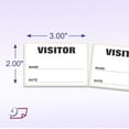 thumbnail image 2 of 3 x 2 Fluorescent Color Visitor Labels Pass, 500 Per Roll White, 2 of 5