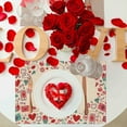 thumbnail image 3 of Décoration de la Saint-Valentin, Cadeau de la Saint-Valentin Tapis de Repas de la Saint-Valentin Tapis de Table de Restaurant Tapis d'Isolation Imprimé en Lin Tapis Occidental Décoration de Dîner aux Chandelles 18x12 Po, 3 of 6