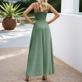 thumbnail image 5 of Women's Spring Formal Evening Gown Elegant Long Prom Dress Wedding Guest Party Bridesmaid Maxi Dress Green L, 5 of 5