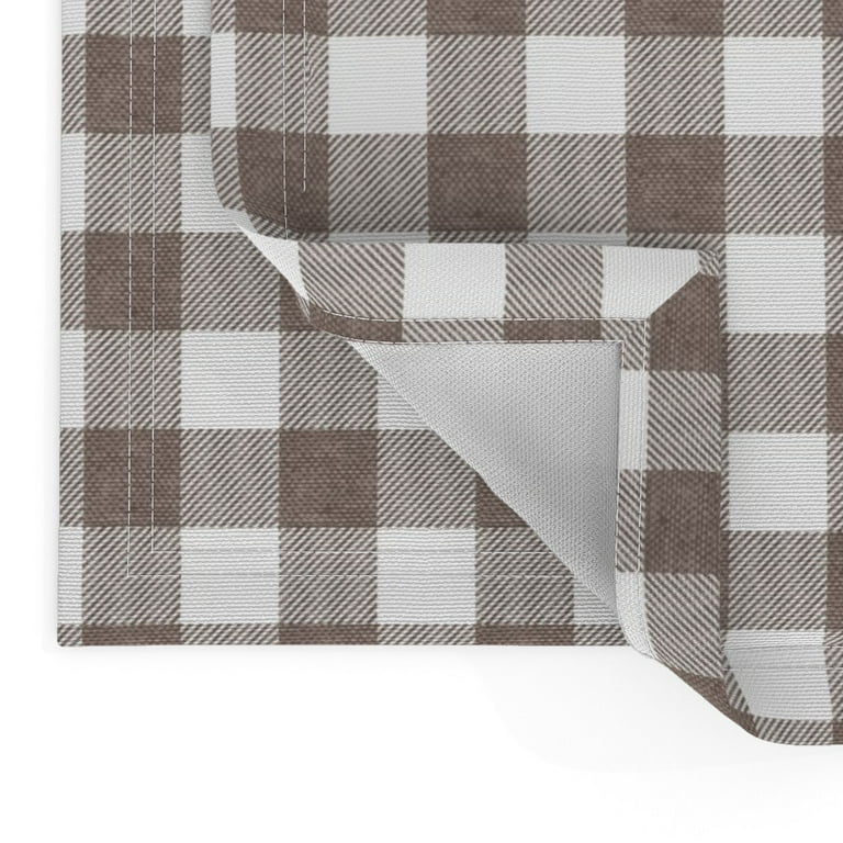 Grey plaid - safari (grey) wholecloth Fabric