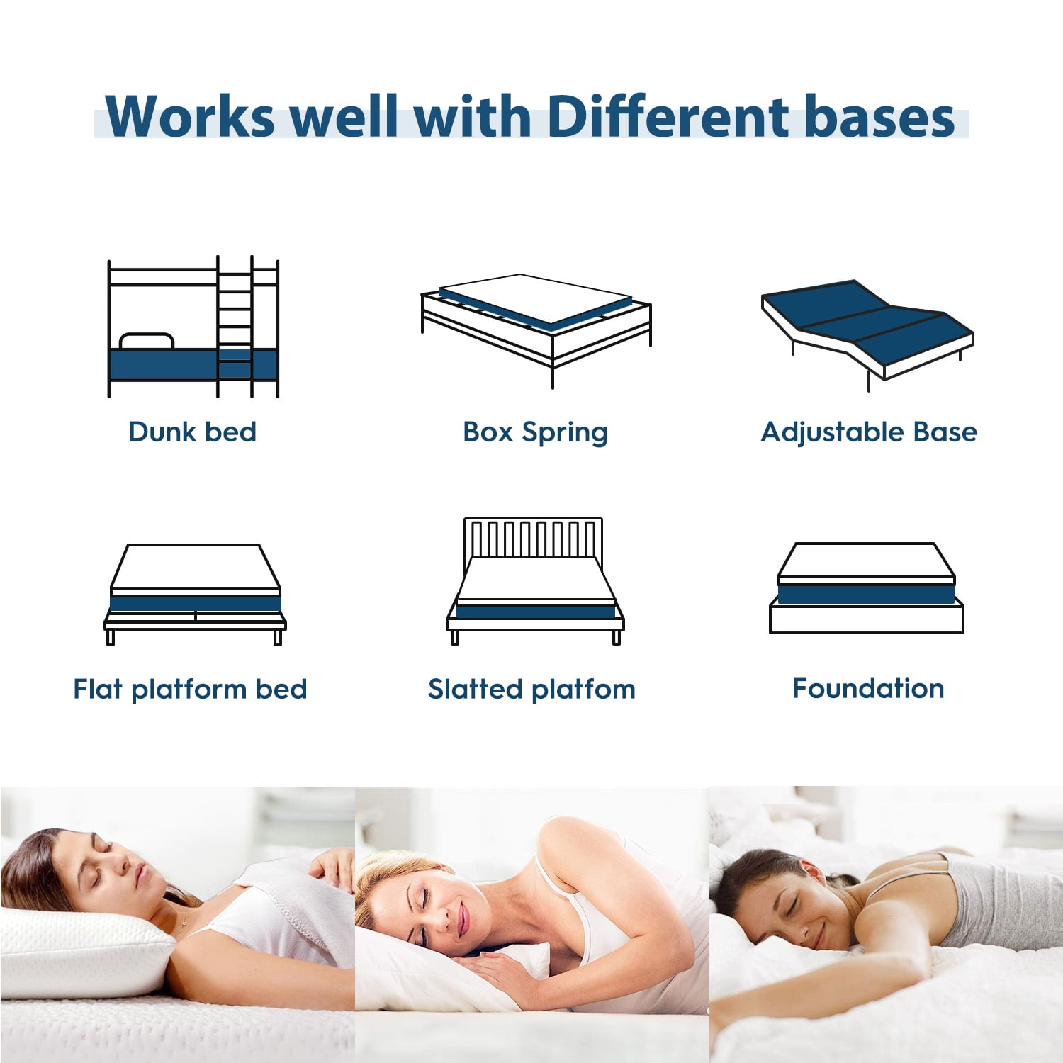 EDX 10 Inch Queen Cooling Gel Memory Foam Mattress CertiPUR US Certified Fiberglass Free Pressure Relief Bed in a Box