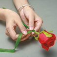 thumbnail image 2 of Cintas florales para envolver tallos de ramos, 15 rollos de cinta adhesiva para tallos de flores verdes (1 cm de ancho), 2 of 5
