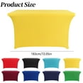 thumbnail image 3 of Clearance! Spandex Table Cover for 6 Foot Rectangle Tables 6 Pack Tablecloth Elastic 6ft Folding Tablecloths for Vendor Booth Display Banquet Buffet Event Craft, 3 of 6