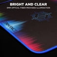 thumbnail image 6 of Enhance Large LED Gaming Mouse Pad with Clear Optical Fiber Edges - Mouse Mat with 7 RGB Colors & 3 Lighting Effects, Smart Control Button, Non-Slip Grip, Precision Tracking for eSports - Multi, 6 of 9
