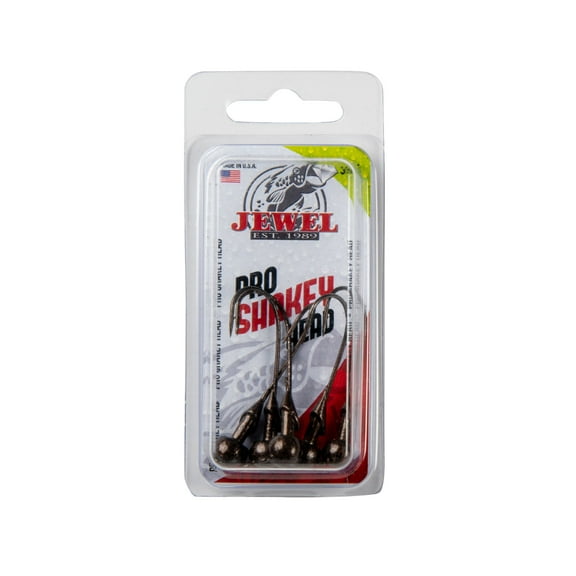 Jewel Pro Shakey Head Jig Head Fishing Lures for Bass, 3-Count