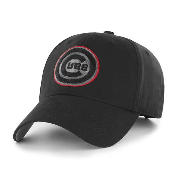 Men's Black Chicago Cubs Club Adjustable Hat