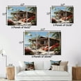 thumbnail image 4 of Designart "Tropical Retreat in the Caribbean I" Beach & Ocean Metal Wall Decor Set, 4 of 5