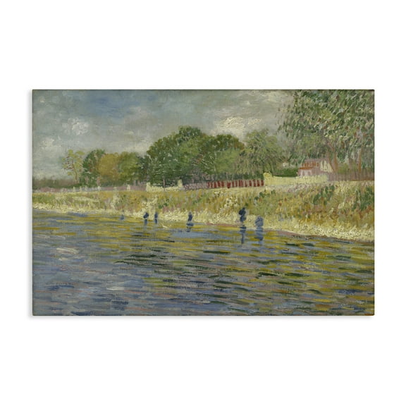 Stupell Industries Classic Van Gogh River Landscape Landscape & Nature Painting Wrapped Canvas Art Print Wall Art, 24 x 16