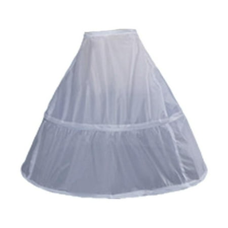 Women Crinoline Petticoat White Hoop Skirt Floor / Knee Length Ball Gown Slip Girls Underskirt for Wedding Bridal Dress
