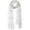 white, variant on Lace Embroidered Long Scarf Elegant Mesh Veil Wrap for Weddings Evening Parties 136x30cm White