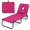 Pink, variant on ELLEGNT 1 PCS Beach Lounger with 4‑Position Reclining Backrest, Removable Pillows and Face Hole - Folding Design, Red