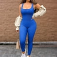 thumbnail image 2 of PENGXIANG Été Bodycon Rompers Respirant Slim Hanche-Lifting Combinaisons Élastiques pour la Forme Physique, 2 of 6