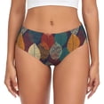 thumbnail image 1 of Balery Autumn Leaves Ropa Interior de Algodón para Mujer con Dibujo – Braguitas Cómodas y Elásticas, Estilo Clásico-Small, 1 of 6