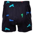 thumbnail image 2 of Happy Shorts Boxers de hombre tejidos - Estilo americano, algodón, estampados Water Pistols S (Small), 2 of 3