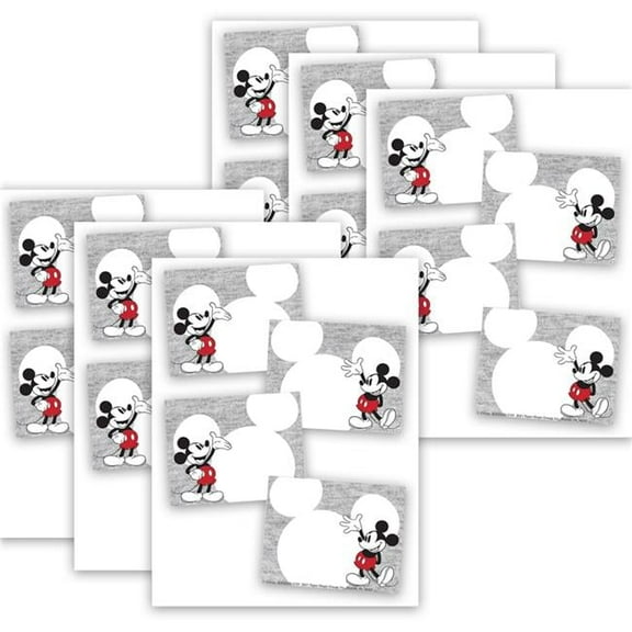 Mickey Mouse Throwback Self-Adhesive Name Tags - Pack of 6