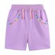 thumbnail image 1 of Odeerbi 2-8 Años Niñas Deportes de Verano Bermudas Pantalones Cortos de Entrenamiento Bordados Florales Pantalones Cortos de Algodón Atlético Lindo Pantalones Cortos Respirables, 1 of 6