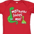 thumbnail image 4 of Inktastic My PawPaw Grandpa Loves Me Dinosaur Boys Baby Bodysuit, 4 of 5