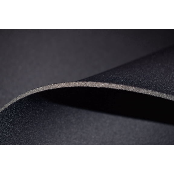 3mm BREATHABLE AirFoam Open-Cell Neoprene Fabric, Black Material, Scuba Techno Stretch Foam for Reusable Masks and Coverings (1’ x 2’)