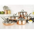 thumbnail image 3 of Viking Copper Clad 3-Ply Hammered 10-Piece Cookware Set, 3 of 3
