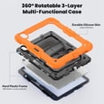 thumbnail image 6 of Junayo for iPad Air 11 Inch Case 2024 M2 (6th Gen) Heavy Duty Shockproof Protective Case with Screen Protector Stand and Hand Strap Shoulder Strap, 6 of 8