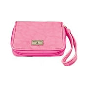 Valentia Cigars Women's Clutch Cigar Case, Synthetic Pink Leather