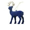 thumbnail image 2 of Christmas Ornaments Reindeers Xmas Reindeer Decorations Indoor Flocked Reindeer Ornaments Deer Lover Gifts for Tables, Fireplace, Stairs Home Decor, 2 of 3