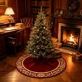 thumbnail image 5 of Fmbmuo Red Tree Skirt 24 Inch Printed Mat for Indoor Holiday Party and Home Decor, 5 of 5