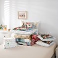 thumbnail image 6 of Manfei Merry Christmas 7-Piece Twin Bedding,Cute Penguin Bedding Comforter Set,Xmas Reversible, 6 of 7