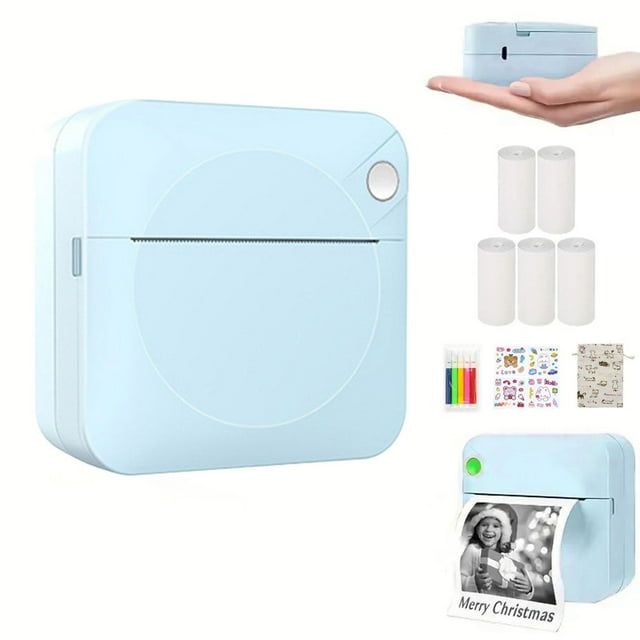 Ctnporpo Portabel Imprimé Pod, Mini Machine à Laver Portable Photo de Poche Étudiant Impression de Questions Erronées