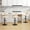Beige-3PC, variant on Furniliving Bar Stools Set of 2, Swivel Barstools with Footrest and Thick Cushion Back, Counter Height Bar Stools, Height Adjustable Modern Bar Chairs for Kitchen Island, Brown