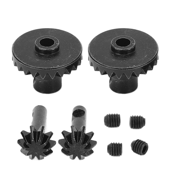1/16 RC Model Bull Gears, RC Model Bull Gear Anti Rust For RC Model Military Truck Black