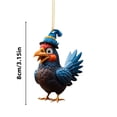 thumbnail image 3 of Colgante de Gallo para Coche Xihbxyly Adorno para Árbol de Navidad, 3 of 5