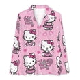 thumbnail image 4 of Hello Kitty Women's Pajama Sets Long Sleeve Button Down Sleepwear Nightwear Soft Pjs Lounge Sets, 4 of 6