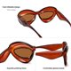 thumbnail image 4 of Gafas de sol con forma de labio inflado de moda para mujer, gafas de sol de ojo de gato de gran tamaño, protección uV400, 4 of 4