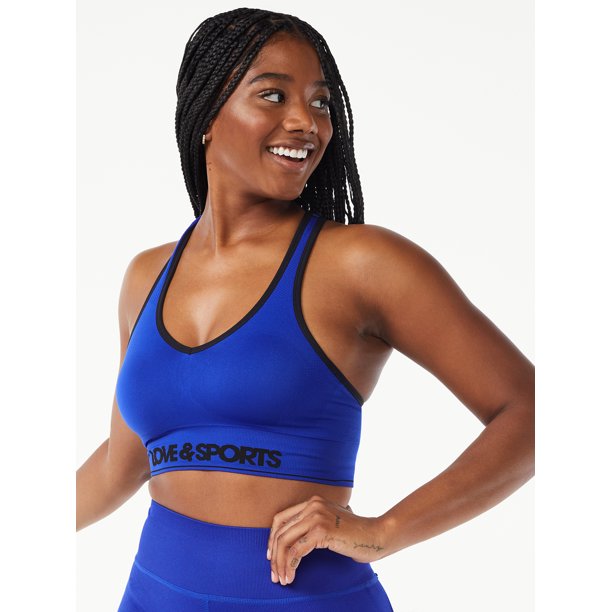 Love & Sports Women's Seamless Plunge Sports Bra