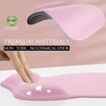 thumbnail image 3 of Ergonomic Mouse Pad with Gel Wrist Rest, Comfortable Mousepad with Smooth Wrist Support Surface and Non-Slip PU Base for Pain Relief, Computer, Laptop, Office & Home, 9.4 x 8.1 in, Black Color, 3 of 6