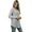 Grey, variant on AELand Women's Striped Knit Sweater ,Casual Crew Neck Tops and Blouses Long Sleeve T-Shirts , S~2XL