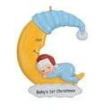 thumbnail image 2 of Baby Shower Present Maxora Personalized Ornaments Customized Christmas ornament Ornament Baby Moon/Blue Free Customize, 2 of 8