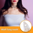 thumbnail image 4 of 25 colgantes de dientes de lobo de plástico para hacer joyas, dijes para pulseras, collares, pendientes y decoraciones para disfraces de Halloween., 4 of 8