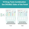 thumbnail image 4 of (2 pack) Easy Home FDA Approved, CLIA Waived 10 Panel Urine Drug Test for THC, OPI, COC, 5 Pack, 4 of 10