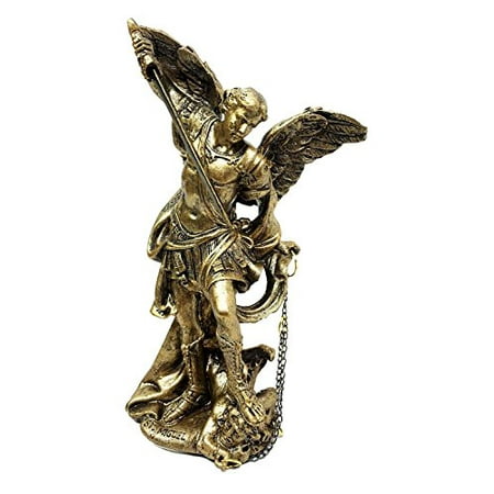 Saint Michael Archangel - Holy Archangel Saint Michael The Protector Warrior Collectible Figurine General of God's Army Sacrament of Holy The Eucharist