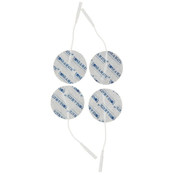 Electrodos/almohadillas adhesivas de repuesto TAMTEC - Paquete de 20 - Aprobado por la FDA para estimuladores musculares electrónicos (EMS)/TENS (Pequeños, 2")