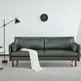 thumbnail image 2 of A&D Home Yucca Camel Faux Leather Modern Sofa, Upholstered Contemporary Couch, 2 of 8