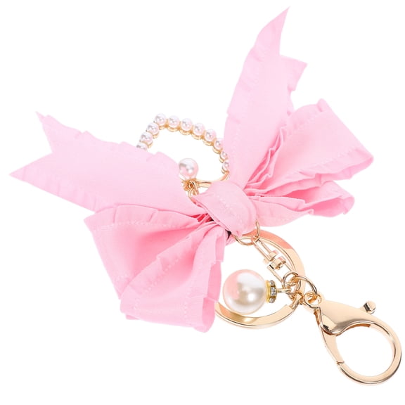 OUNONA Decorative Keychain Heart Charm Imitation 1Pcs for Women Party Favor