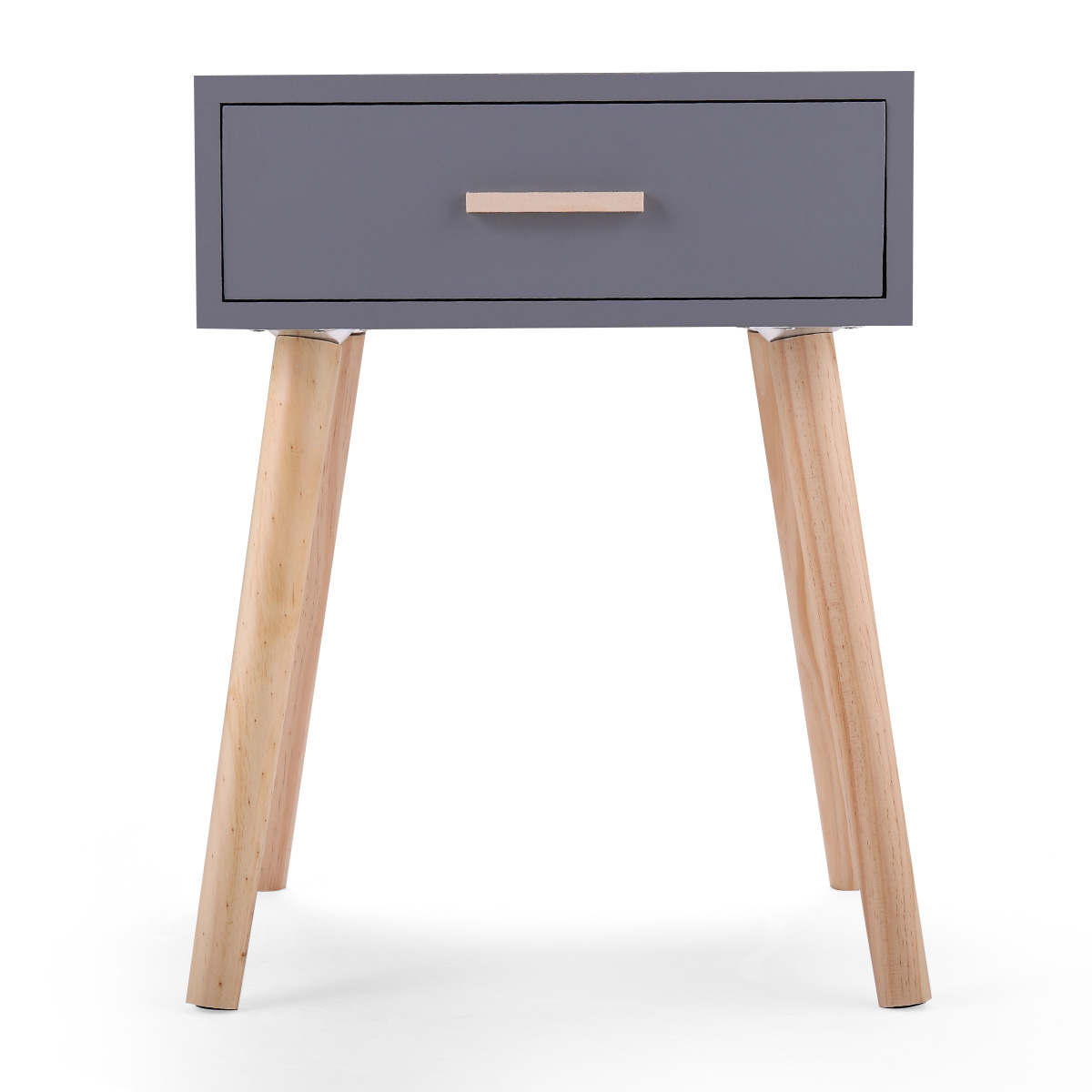 Kepooman Modern Versatile Rustic Nightstand, Industrial Bedside Table End Table with Storage Drawer, Gray Kepooman Modern Versatile Rustic Nightstand, Industrial Bedside Table End Table with Storage Drawer, Gray