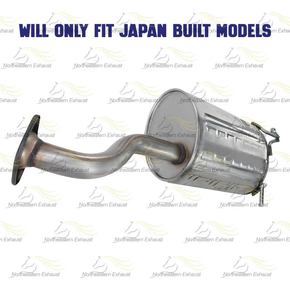 Northeastern Exhaust Rear Muffler Fits 2010-2011 Honda CR-V 2.4L Japan Built Models - Direct Fit | Stainless Steel