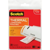 Laminating Pouches, 5 Mil, 5.38" X 3.75", Gloss Clear, 20/pack | Bundle of 5