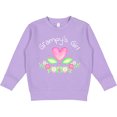 thumbnail image 2 of Inktastic Grampy's Girl Heart Flowers Toddler Sweatshirt, 2 of 4